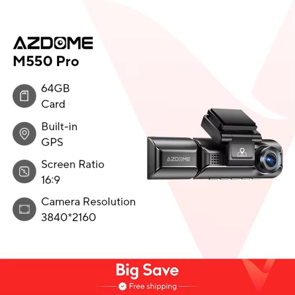 AZDOME M550 Pro Car DVR Dash Cam